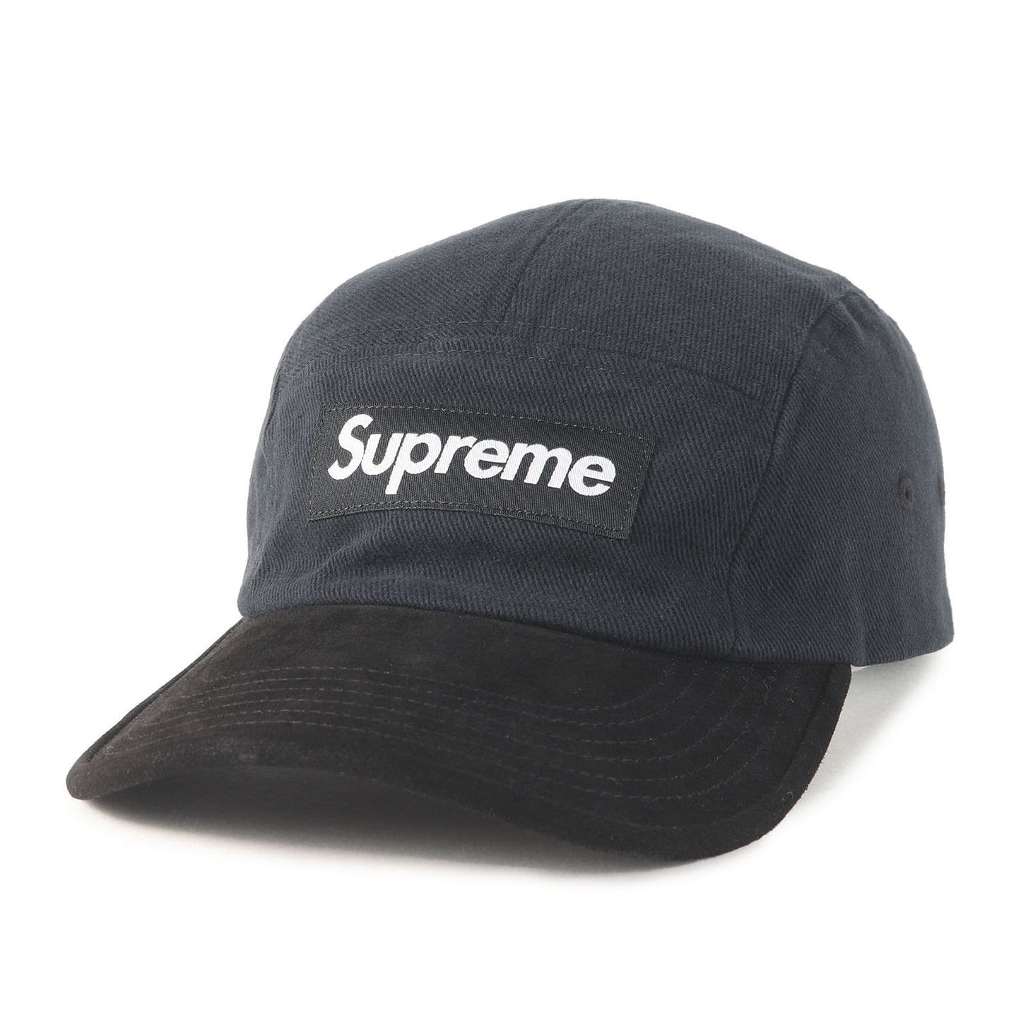 23SS スウェード バイザー BOXロゴ キャンプキャップ(Suede Visor Camp Cap)