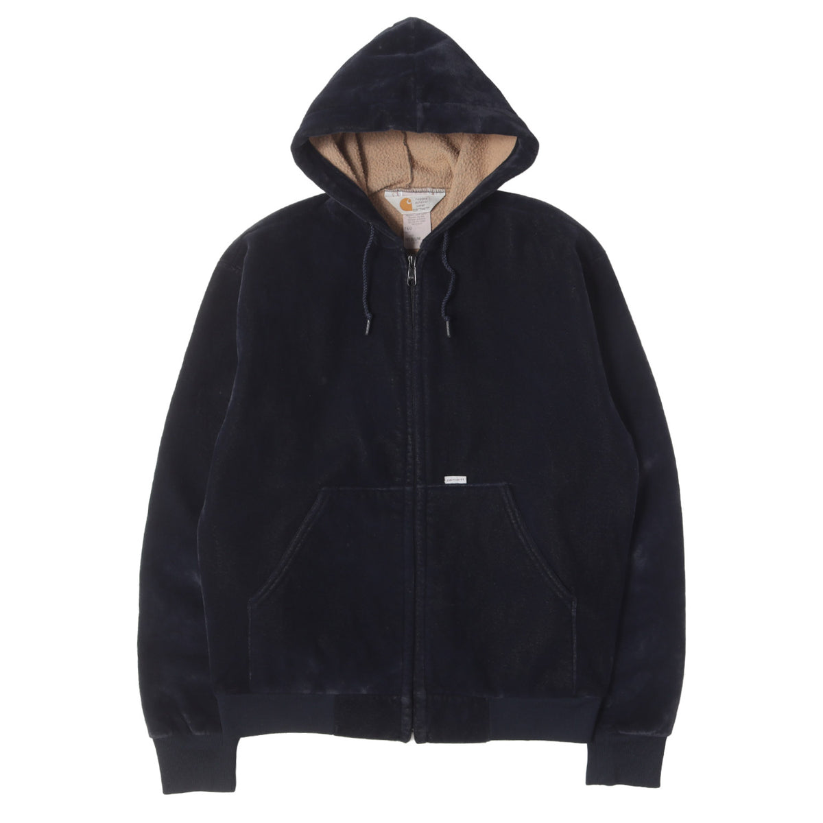 90s ベロア ボア フルジップ パーカー (VELOUR BOA FULL ZIP HOODIE) USA製