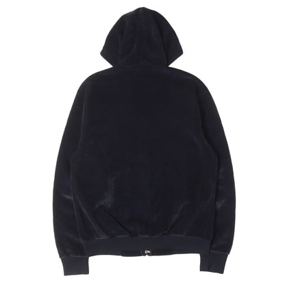 90s ベロア ボア フルジップ パーカー (VELOUR BOA FULL ZIP HOODIE) USA製