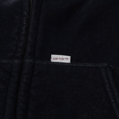 90s ベロア ボア フルジップ パーカー (VELOUR BOA FULL ZIP HOODIE) USA製