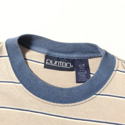 90s ボーダー クルーネック Tシャツ / puritan ピューリタン