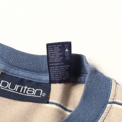 90s ボーダー クルーネック Tシャツ / puritan ピューリタン