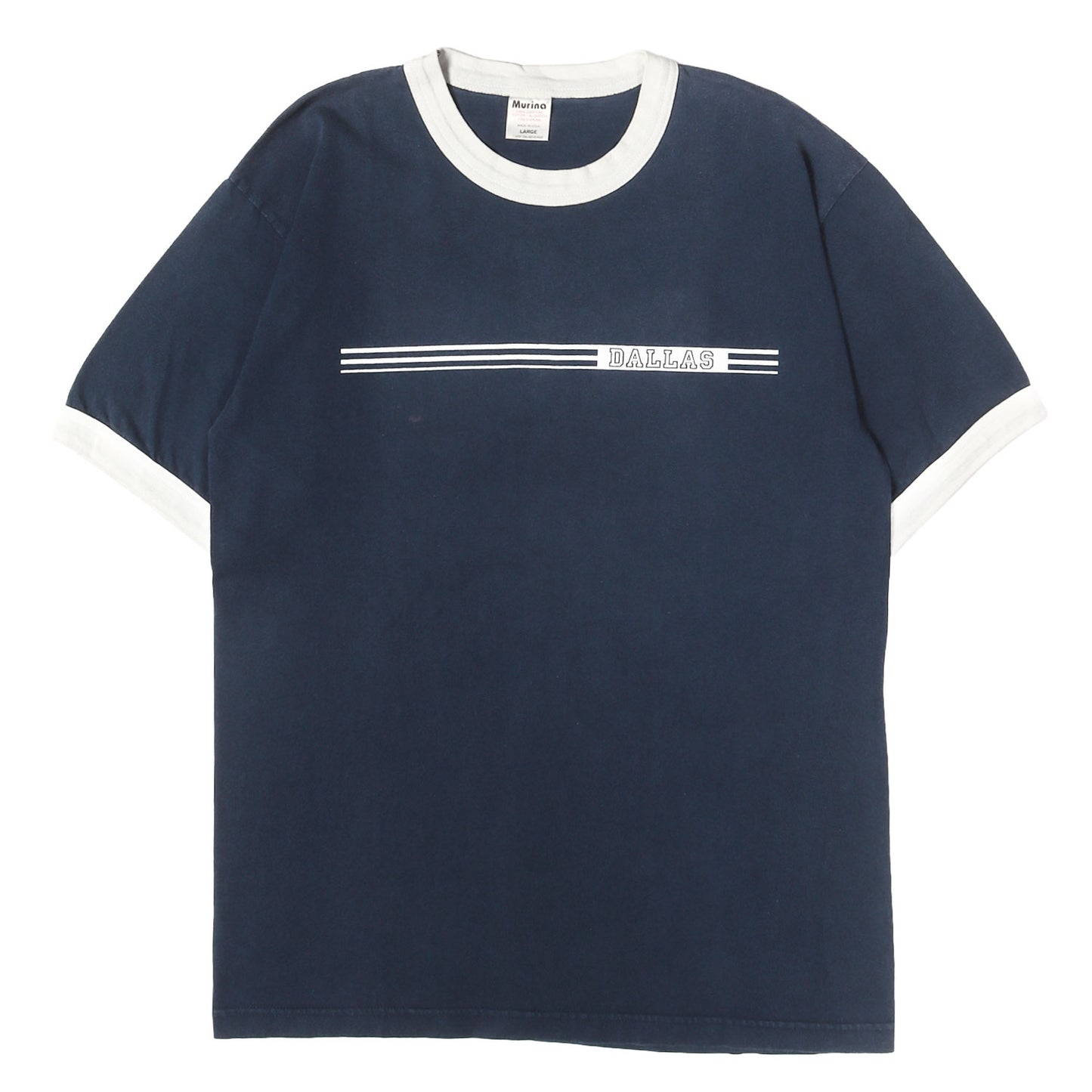 90s DALLAS カレッジプリント リンガー Tシャツ / USA製 Murina