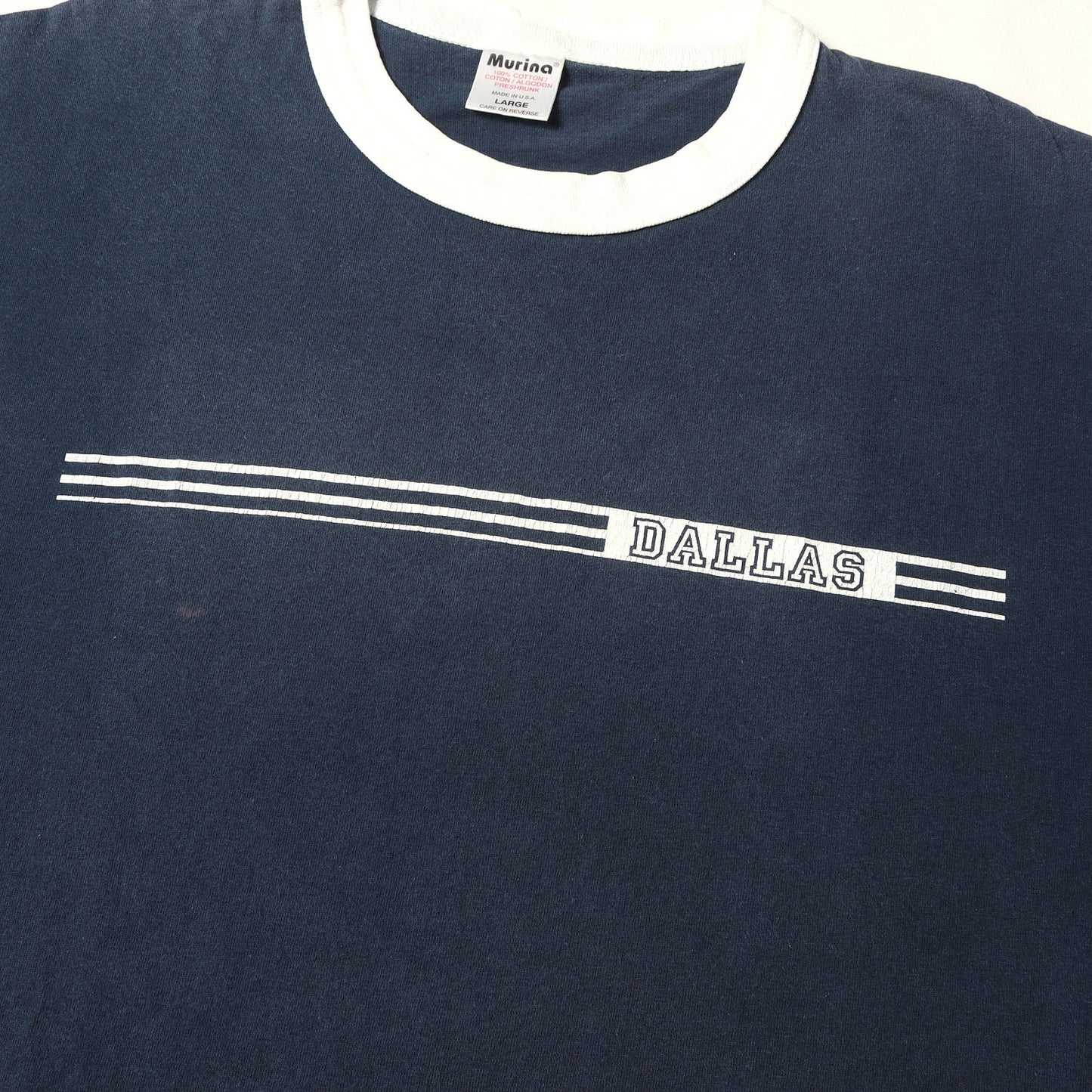 90s DALLAS カレッジプリント リンガー Tシャツ / USA製 Murina