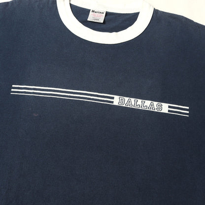 90s DALLAS カレッジプリント リンガー Tシャツ / USA製 Murina