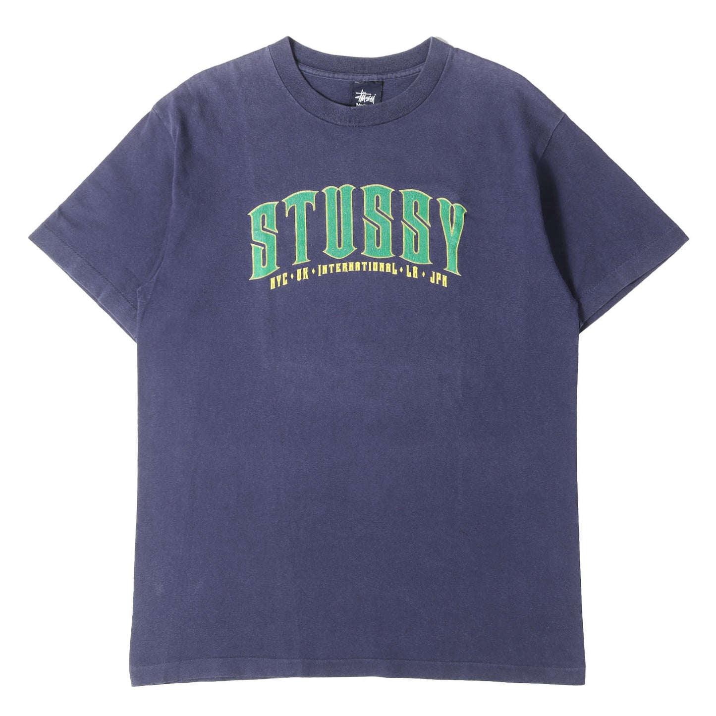 00s ブランドロゴ クルーネック Tシャツ(USA製)