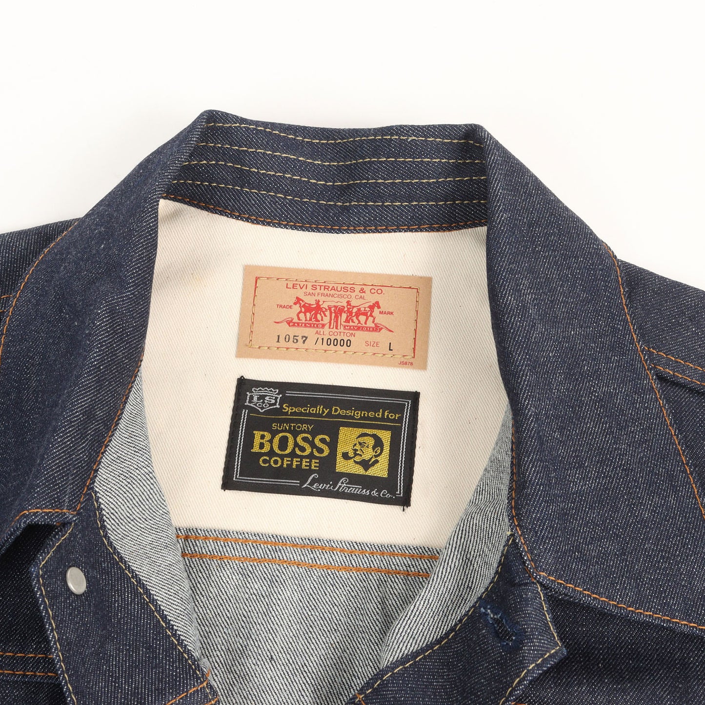 [シリアル付き デッドストック] 00s BOSS COFFEE 懸賞 非売品 大戦 1st タイプ デニムジャケット