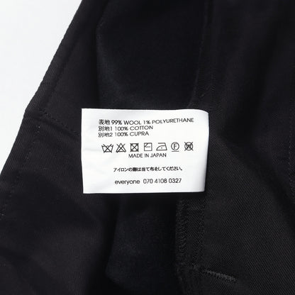 25AW ストレッチ ウールフランネル ワイド イージーパンツ