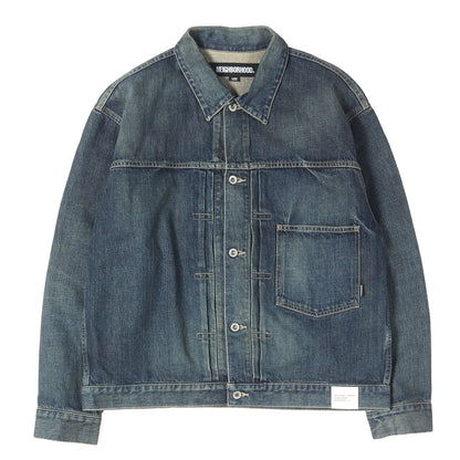 24AW 1stタイプ ウォッシュ デニムジャケット(WASHED DENIM TYPE-1 JACKET)