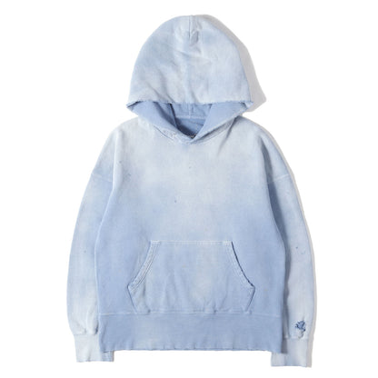 23SS クラッシュ加工 ジャンボ スウェットパーカー(COURT HOODIE P.O CRASH)