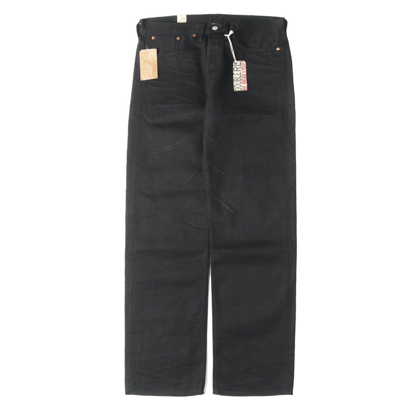 [近年モデル] 5ポケット セルビッチ ブラック デニムパンツ (VINTAGE 5 POCKET JAPAN WOVEN SELVEDGE DENIM) USA製
