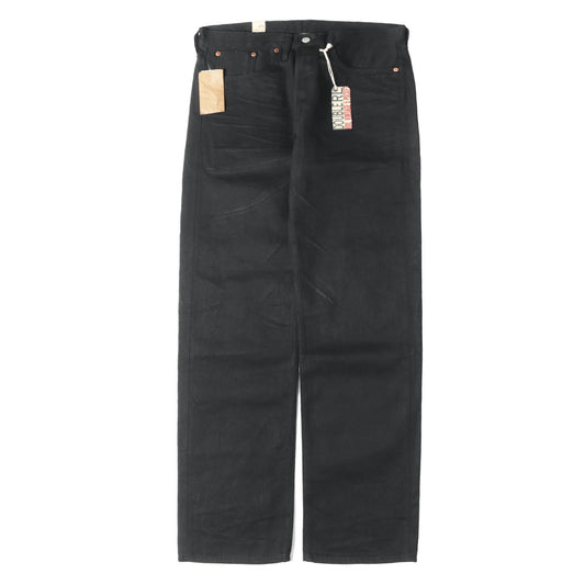 [近年モデル] 5ポケット セルビッチ ブラック デニムパンツ (VINTAGE 5 POCKET JAPAN WOVEN SELVEDGE DENIM) USA製