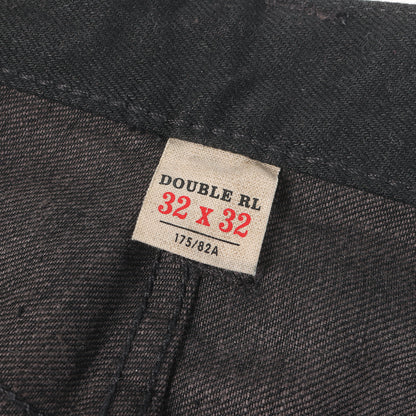 [近年モデル] 5ポケット セルビッチ ブラック デニムパンツ (VINTAGE 5 POCKET JAPAN WOVEN SELVEDGE DENIM) USA製