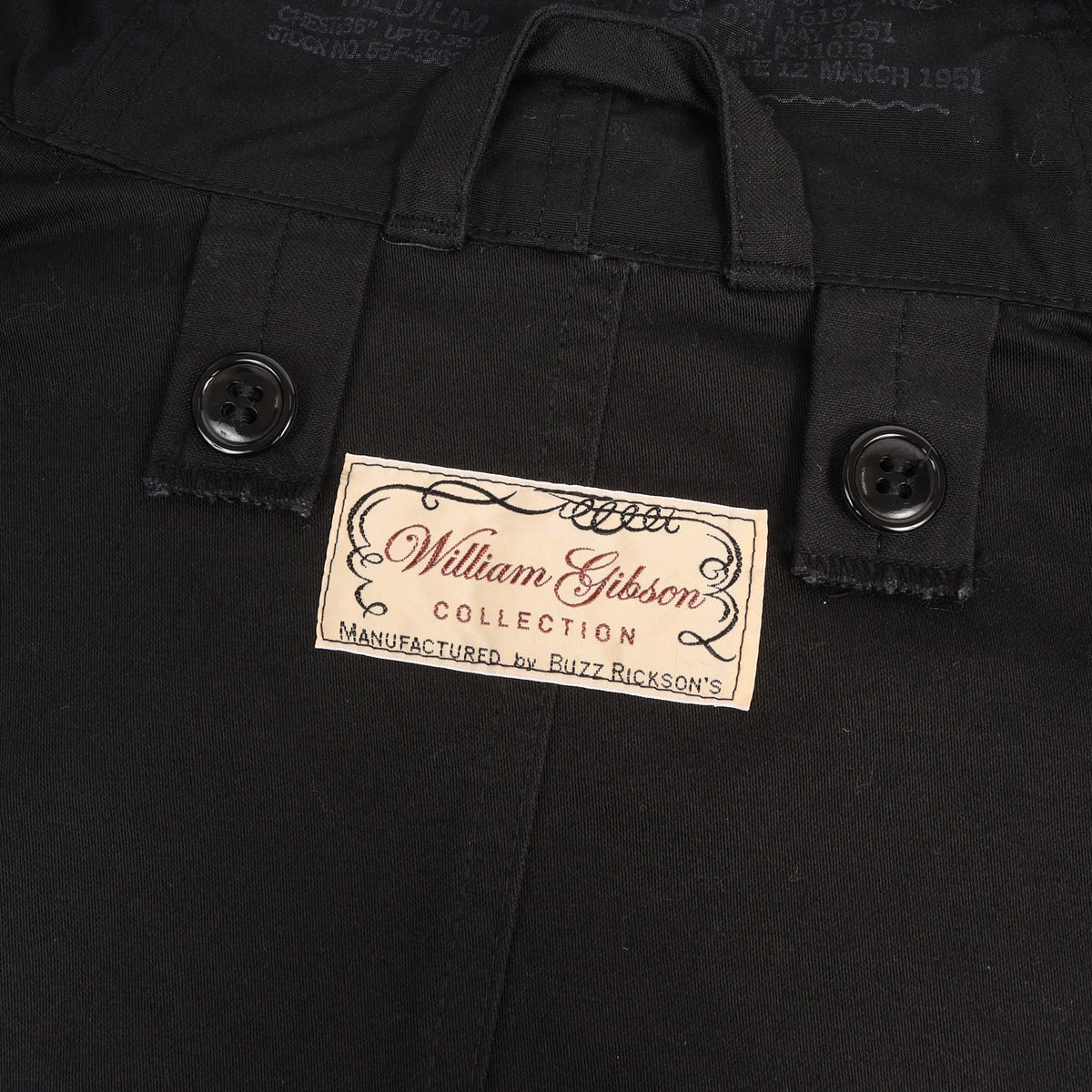 [WILLIAM GIBSON] M-51 コットンサテン モッズコート (Type BLACK M-51 PARKA) 日本製 BR14969