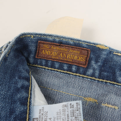 [現行モデル] 202 ヴィンテージ加工 ベルボトム デニムパンツ (AMERICAN RIDERS 202)