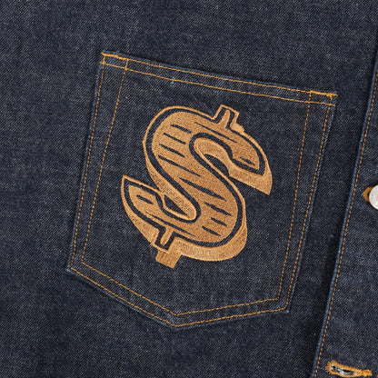ドル&ダイヤ刺繍 ウエスタン デニムジャケット