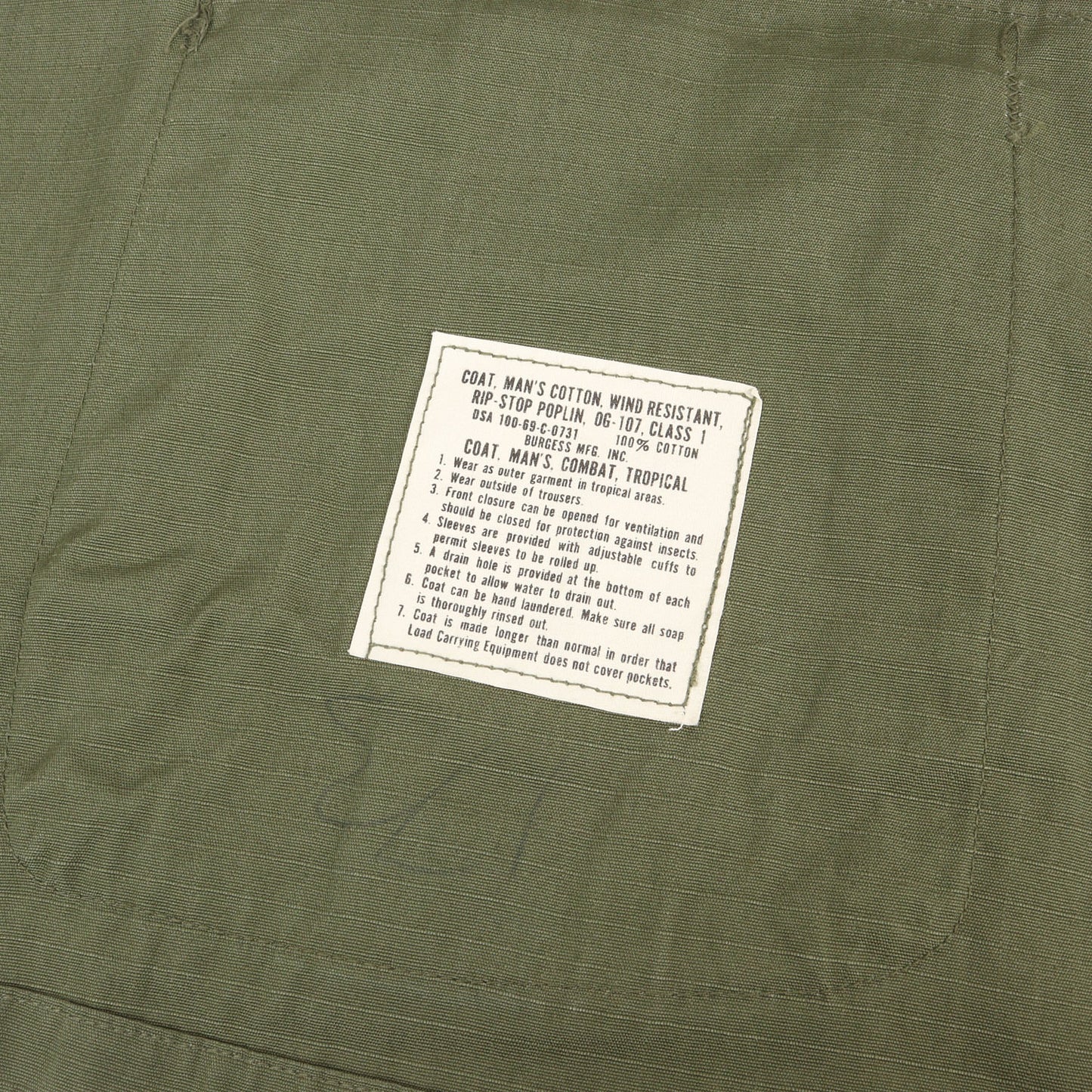 [ミントコンディション] 60s 米軍実物 5th リップストップ ジャングル ファティーグ ジャケット