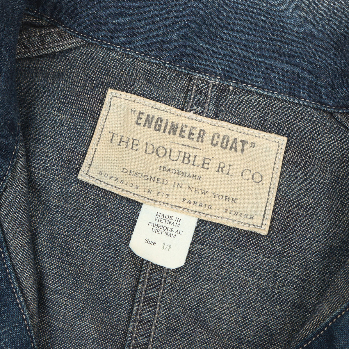 [近年モデル] ヴィンテージ加工 デニム カバーオール エンジニアコート (Engineer Coat)
