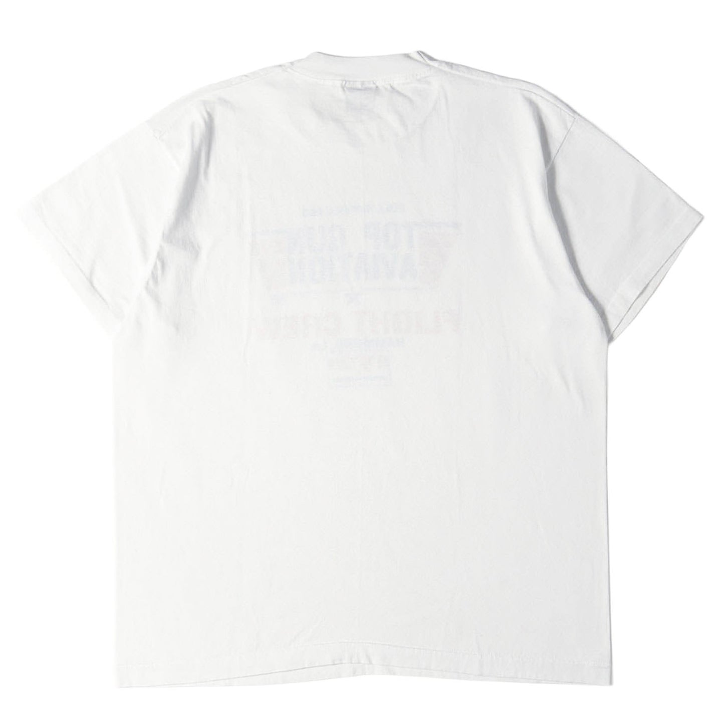 [Goodデザイン] 90s TOP GUN AVIATION プリント Tシャツ / USA製 FRUIT OF THE LOOM