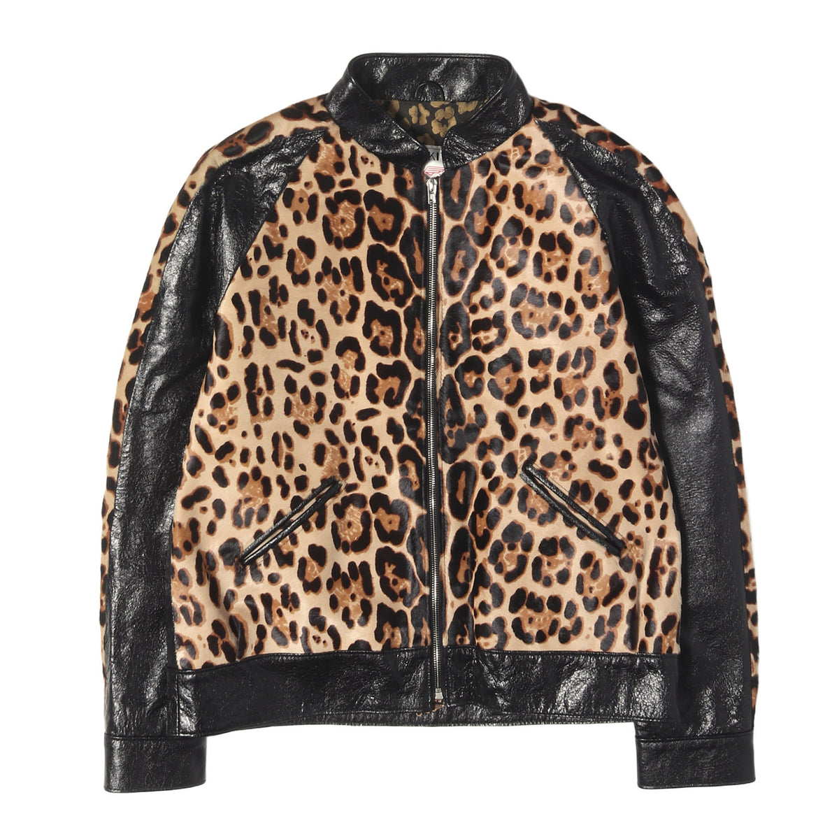 チーター柄 ハラコレザー コンビ シープスキン イギーポップジャケット (IGGY POP'S JACKET)