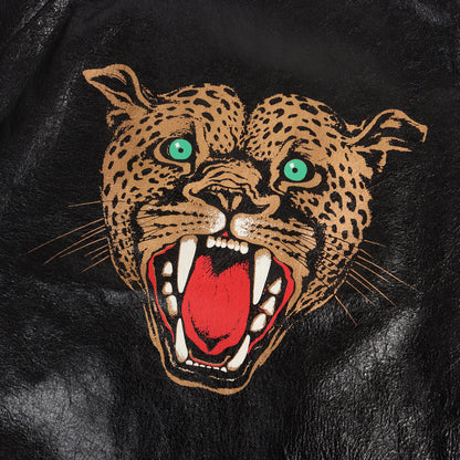 チーター柄 ハラコレザー コンビ シープスキン イギーポップジャケット (IGGY POP'S JACKET)