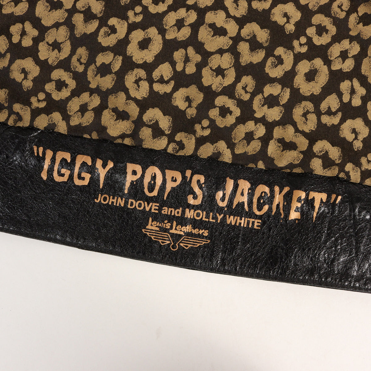 チーター柄 ハラコレザー コンビ シープスキン イギーポップジャケット (IGGY POP'S JACKET)