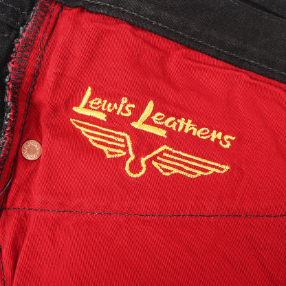 ジップポケット付き タイトフィット ストレート デニムパンツ (LLJ003 Tapered Zip Jeanes)