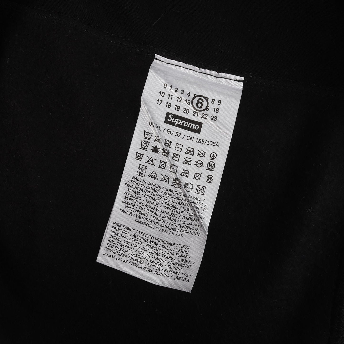 24SS ×MM6 Maison Margiela フォイル加工 BOXロゴ スウェットパーカー(Foil Box Logo Hooded Sweatshirt)