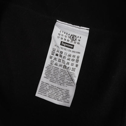 24SS ×MM6 Maison Margiela フォイル加工 BOXロゴ スウェットパーカー(Foil Box Logo Hooded Sweatshirt)