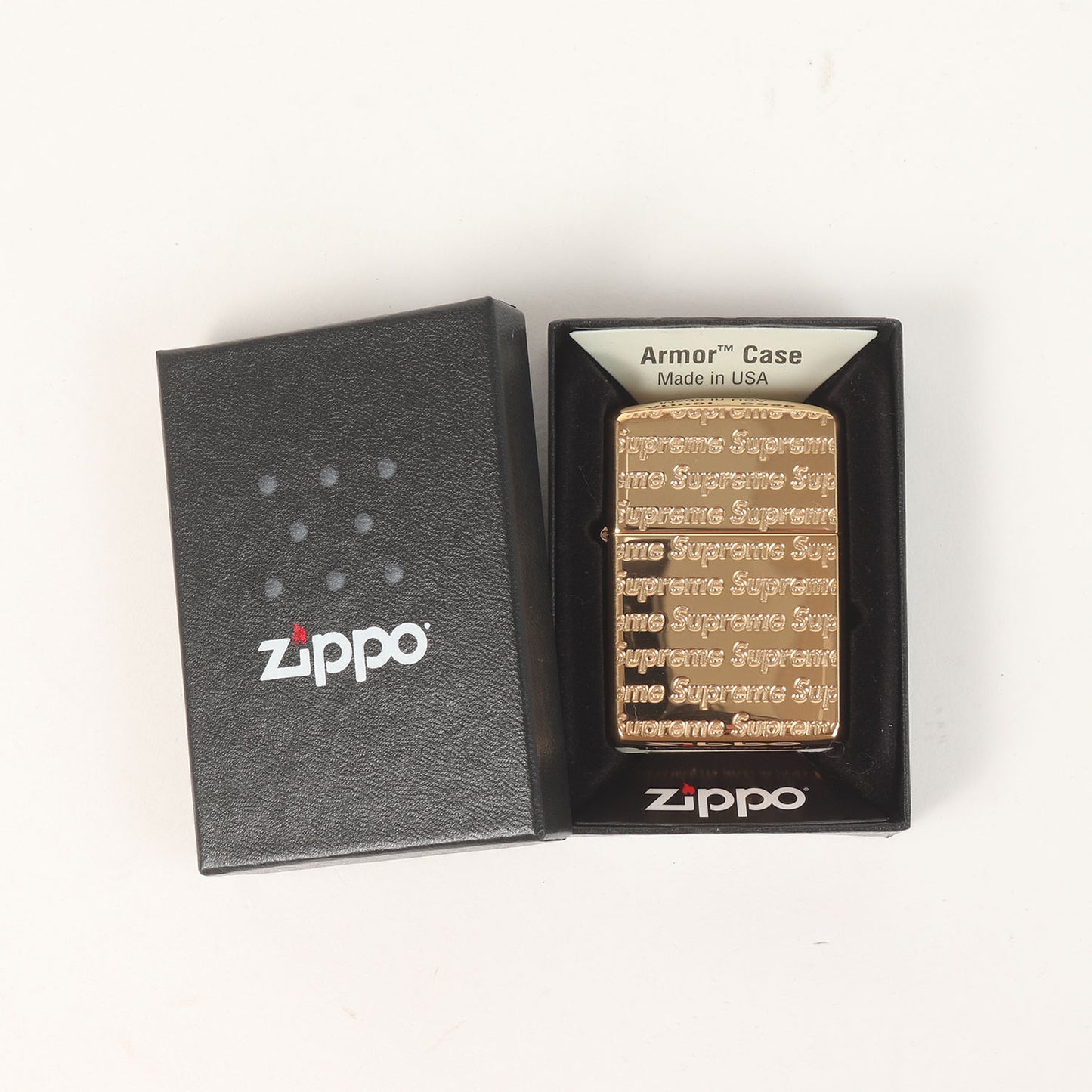 22AW ×Zippo ブランドロゴ型押し ジッポ ライター(Repeat Engraved Zippo)