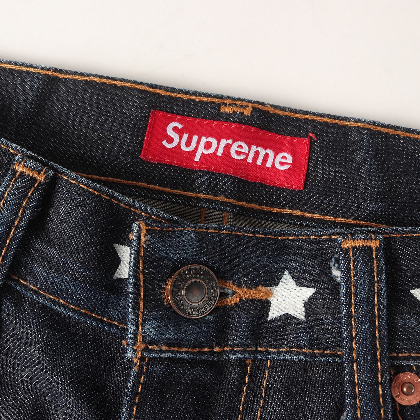 ×Levi's 505 スタープリント デニムパンツ(ZipFly Jean 505)