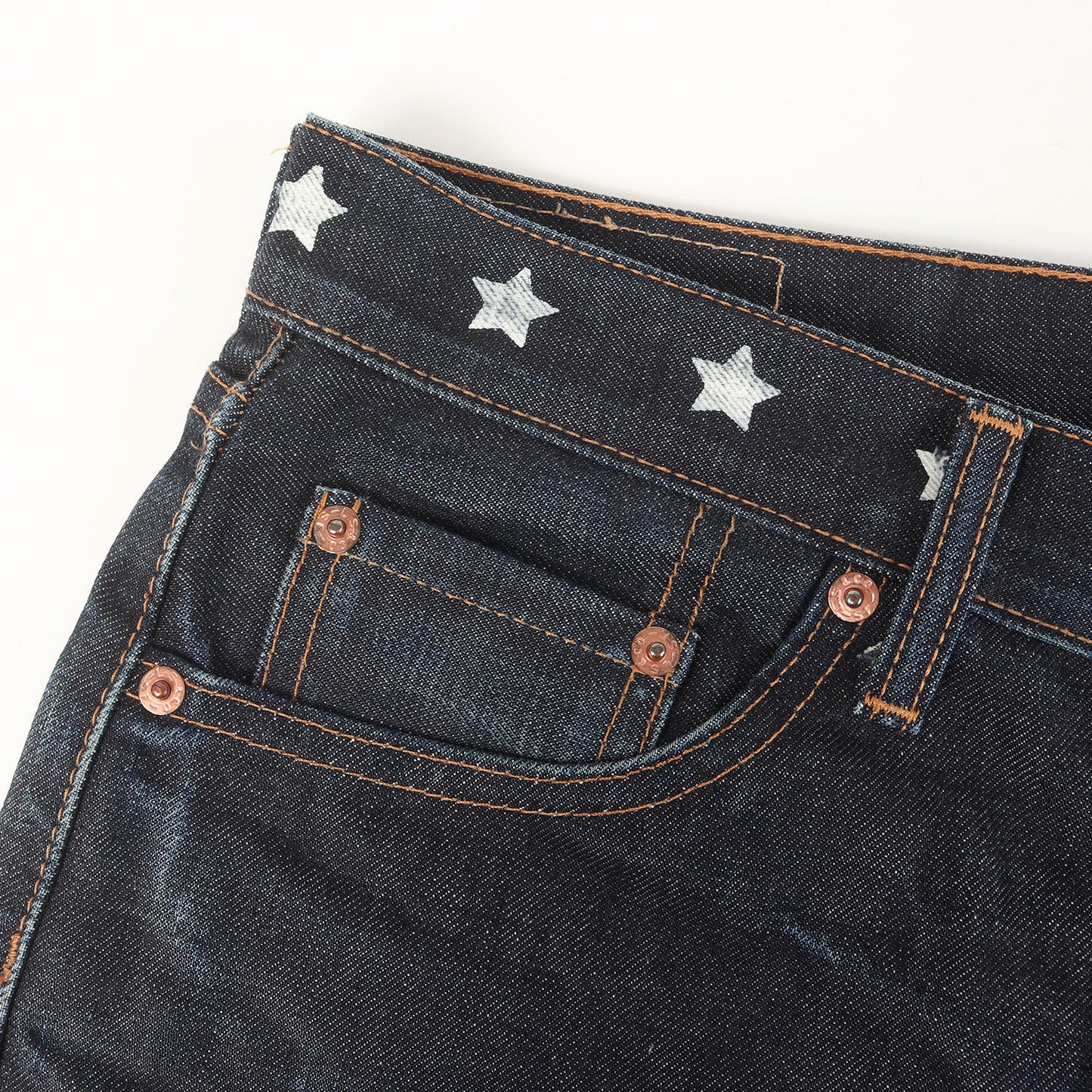 ×Levi's 505 スタープリント デニムパンツ(ZipFly Jean 505)