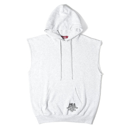 カットオフ ノースリーブ スウェットパーカー / ベスト(Cut Off Sweat Vest Hooded)