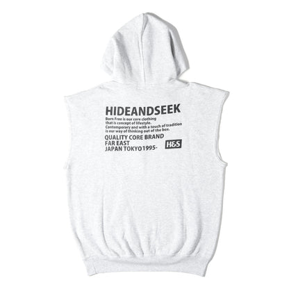カットオフ ノースリーブ スウェットパーカー / ベスト(Cut Off Sweat Vest Hooded)