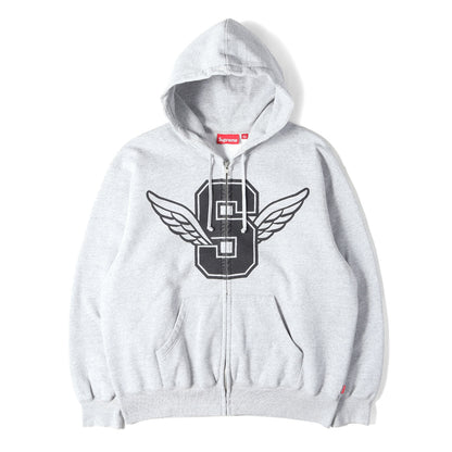 25SS ウイングSロゴ ジップ スウェットパーカー(Wings Zip Up Hooded Sweatshirt)