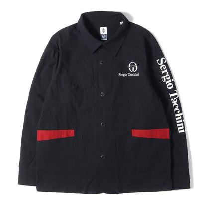 ×SERGIO TACCHINI ストレッチ ストライプ コットン ジャケット