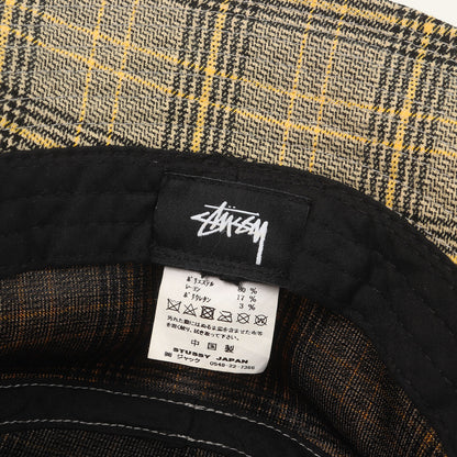 ストックロゴ グレンチェック バケットハット