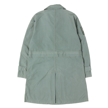 パッチ付き コットン トレンチコート(Black Death Trench Coat)