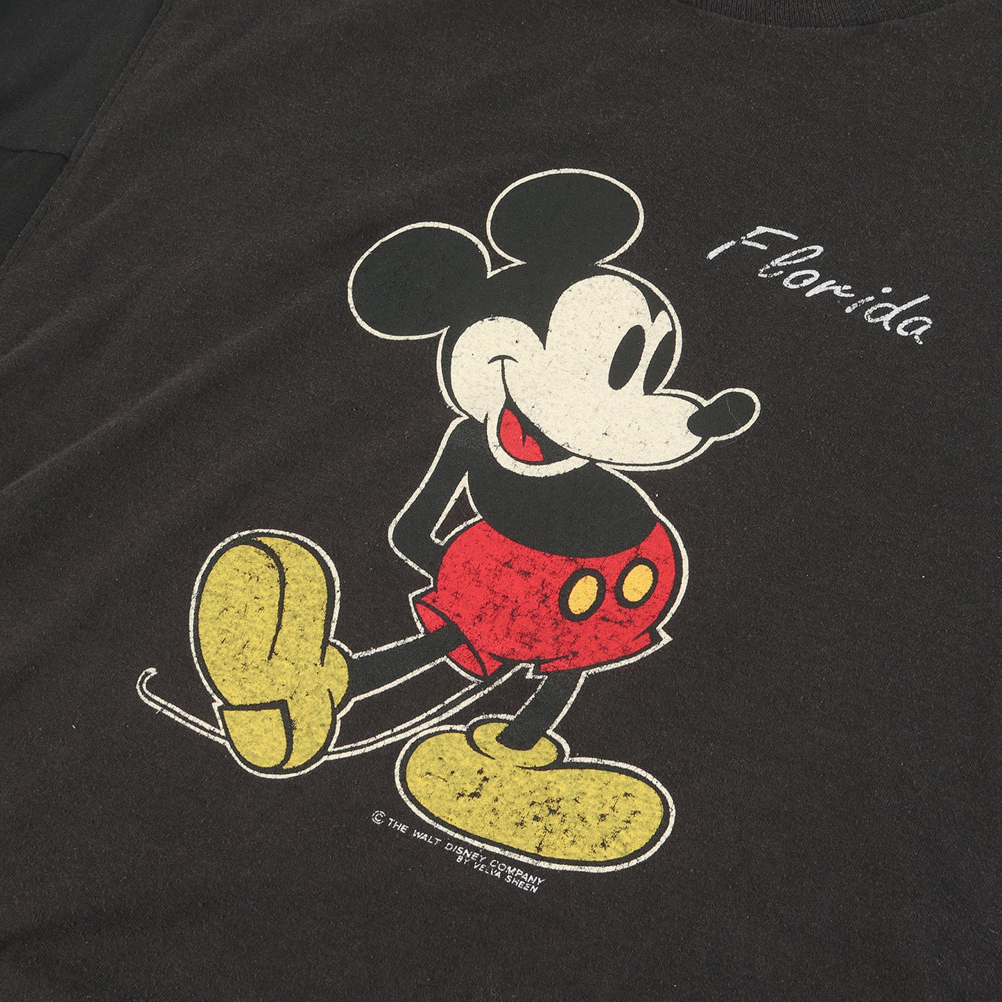 古着リメイク 再構築 ミッキーマウス ロングスリーブ Tシャツ