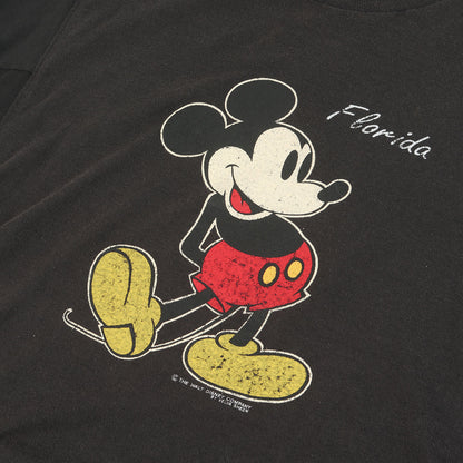古着リメイク 再構築 ミッキーマウス ロングスリーブ Tシャツ