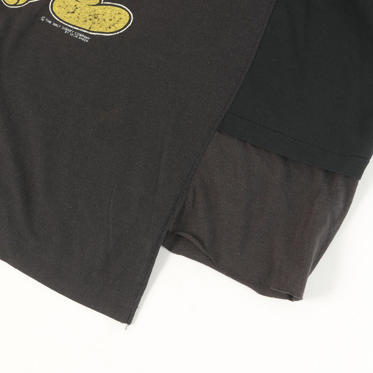 古着リメイク 再構築 ミッキーマウス ロングスリーブ Tシャツ