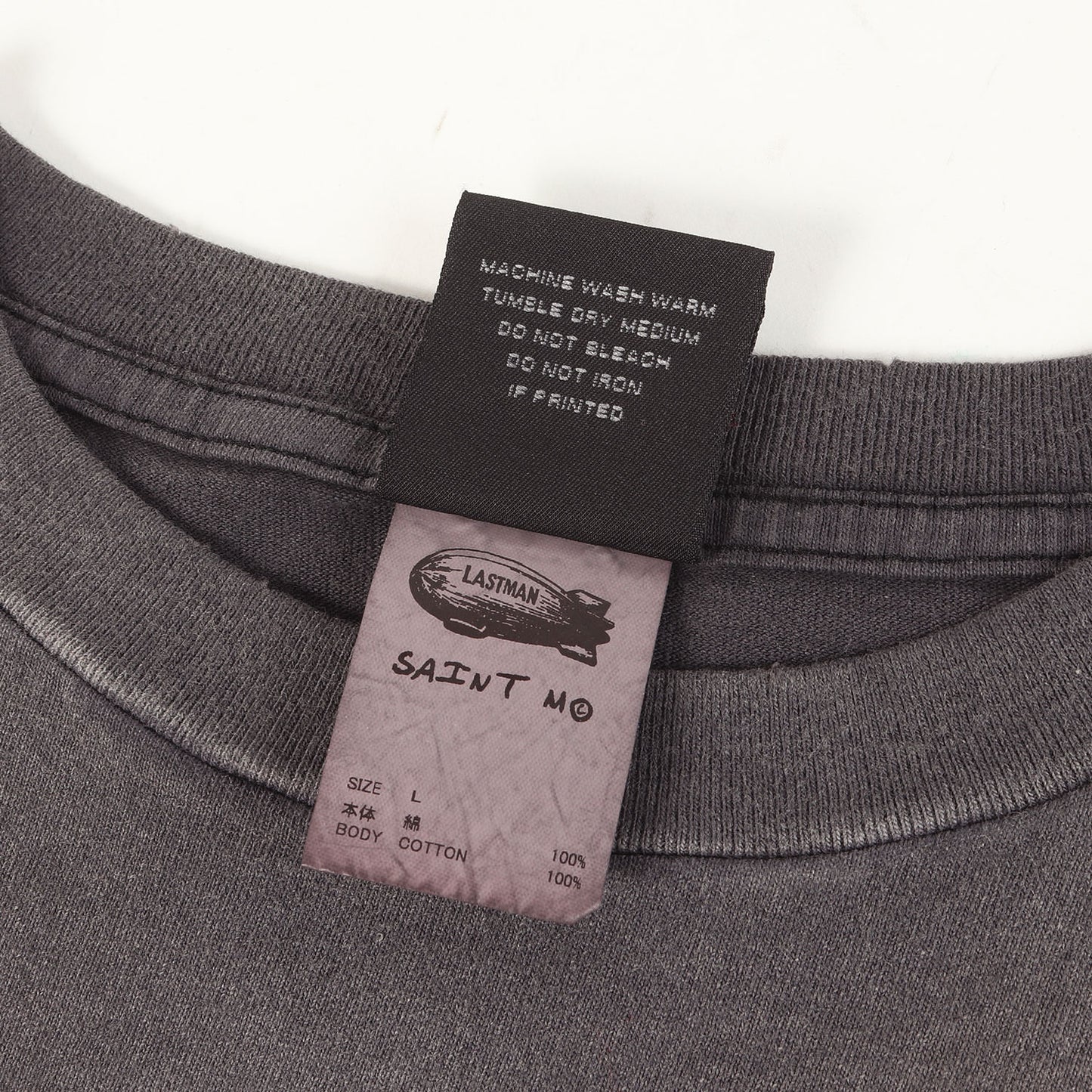 24SS ×LASTMAN ヴィンテージ加工 セイクリッドハート Tシャツ(LM_SS TEE /BEATING)