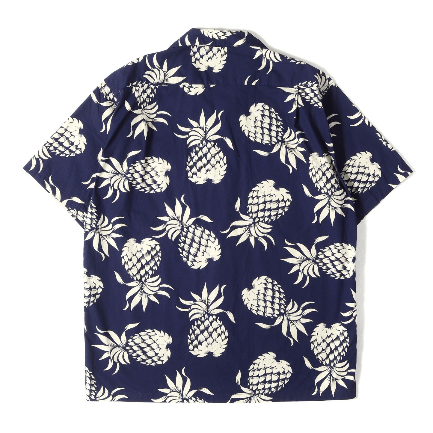 Duke Kahanamoku実名復刻 パイナップル柄 コットン アロハシャツ (DUKES PINEAPPLE)