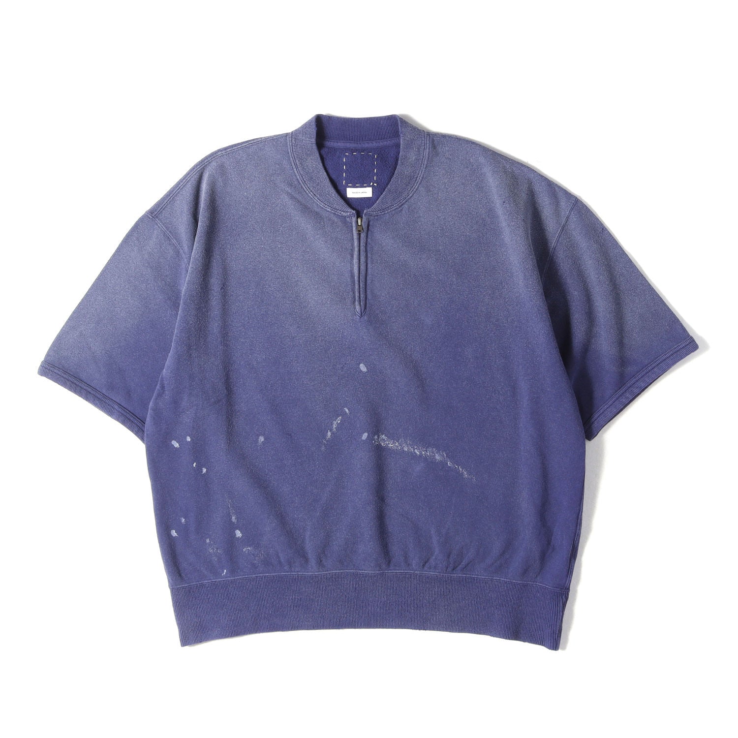 visvim (ビズビム) 26SS クラッシュ加工 ヘンリージップ 半袖