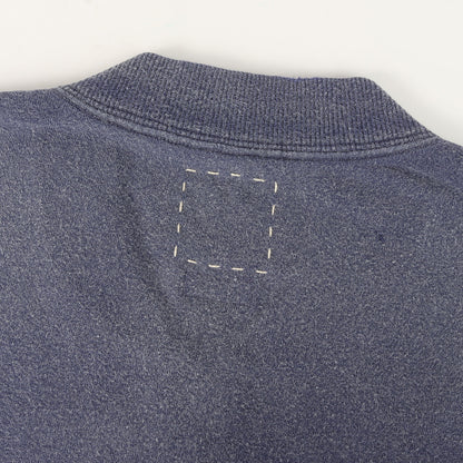 26SS クラッシュ加工 ヘンリージップ 半袖 スウェット(MONDO HENLEY ZIP S/S CRASH)