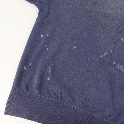 26SS クラッシュ加工 ヘンリージップ 半袖 スウェット(MONDO HENLEY ZIP S/S CRASH)