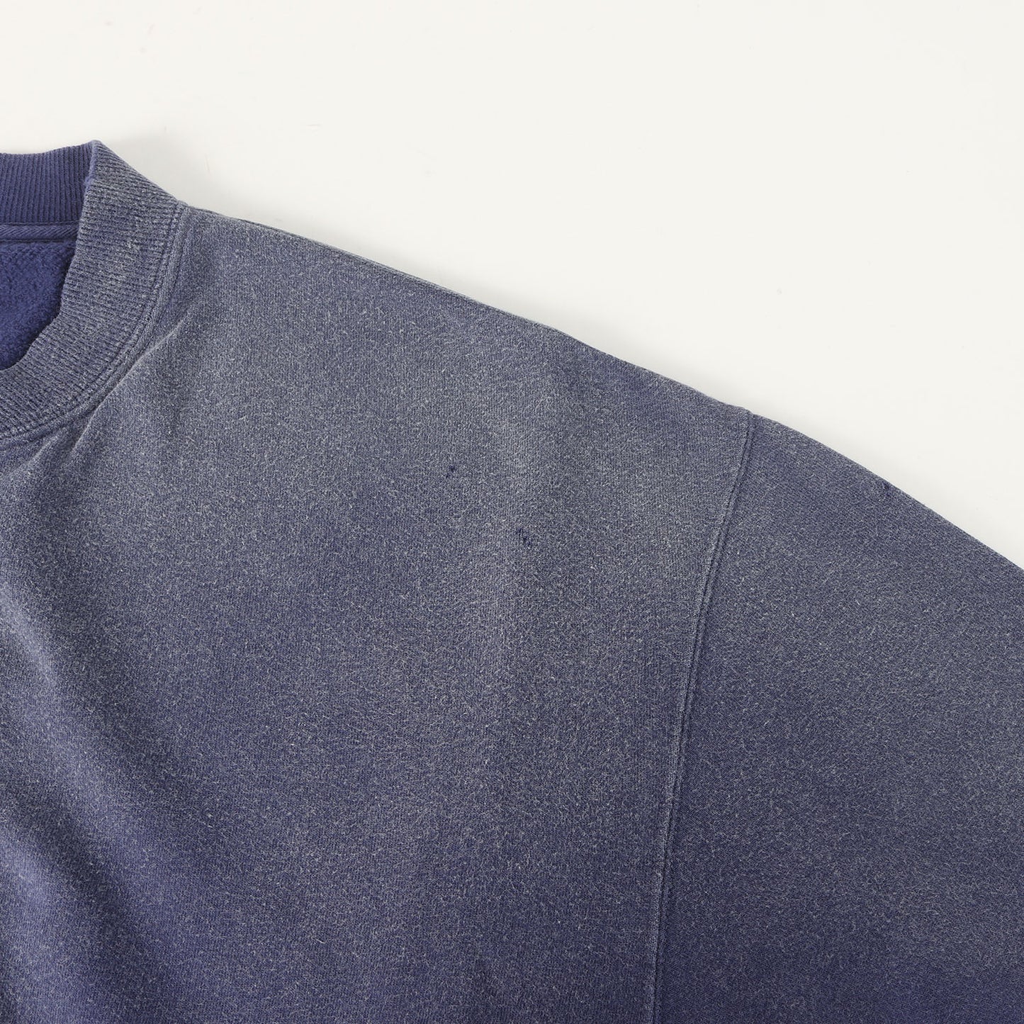 26SS クラッシュ加工 ヘンリージップ 半袖 スウェット(MONDO HENLEY ZIP S/S CRASH)