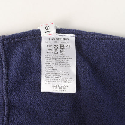 26SS クラッシュ加工 ヘンリージップ 半袖 スウェット(MONDO HENLEY ZIP S/S CRASH)