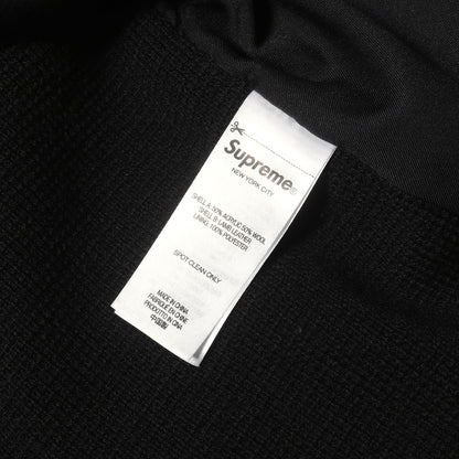 24AW ウーブンレザー ジップアップ ニット カーディガン(Woven Leather Zip Up Cardigan)
