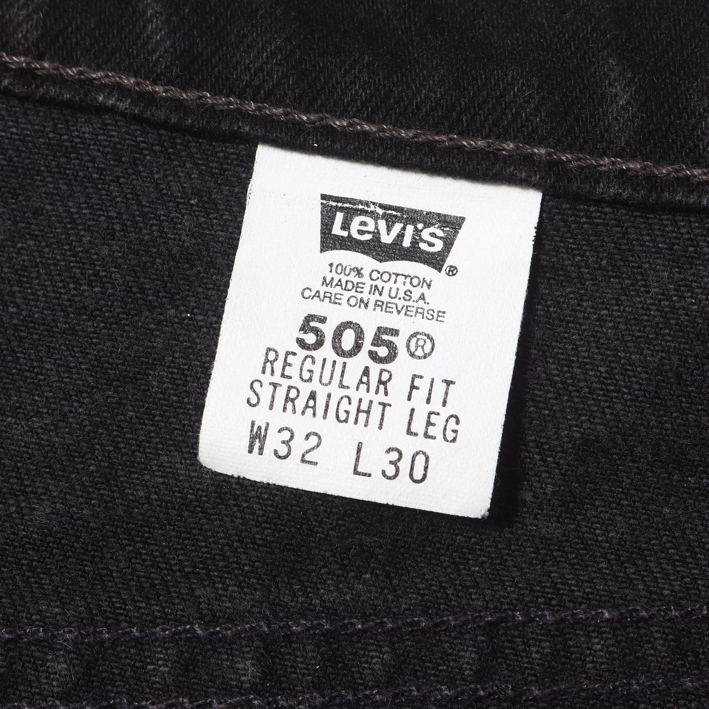 90s 505 後染め ブラック デニムパンツ / USA製 505-0260